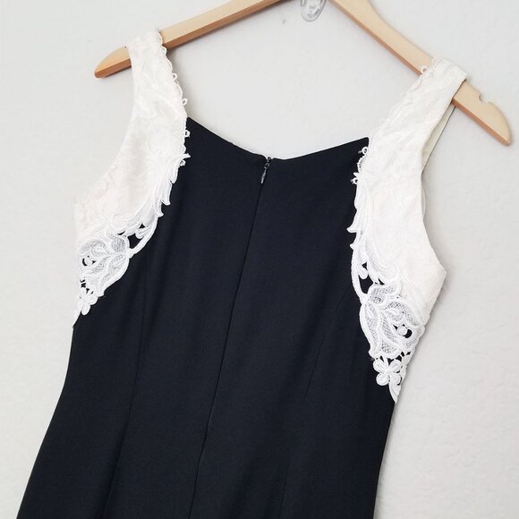 Vintage 1980's Scott McClintock Lace Applique Victorian Cocktail Maxi Dress Prom - Picture 9 of 14